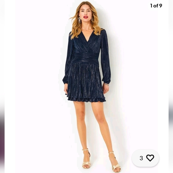 Lilly Putlizer NWTs Jessamie Long Sleeve Dress - Picture 1 of 7